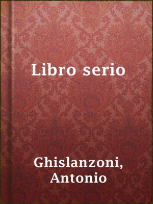 cover image of Libro serio